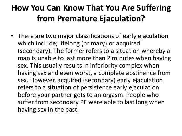 Ejaculation Premature Ways Stop Naturally To Ejaculation Premature Ways Stop Naturally To